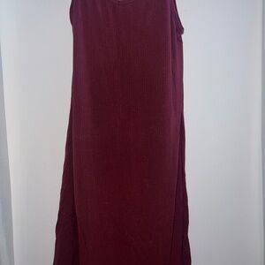 Burgundy Sleeveless Dress